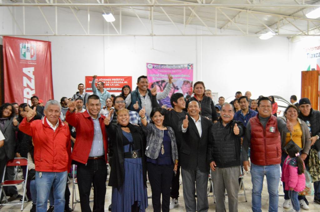 Estructura de Evangelina Paredes y Bernardino Palacios  se adhiere al PRI